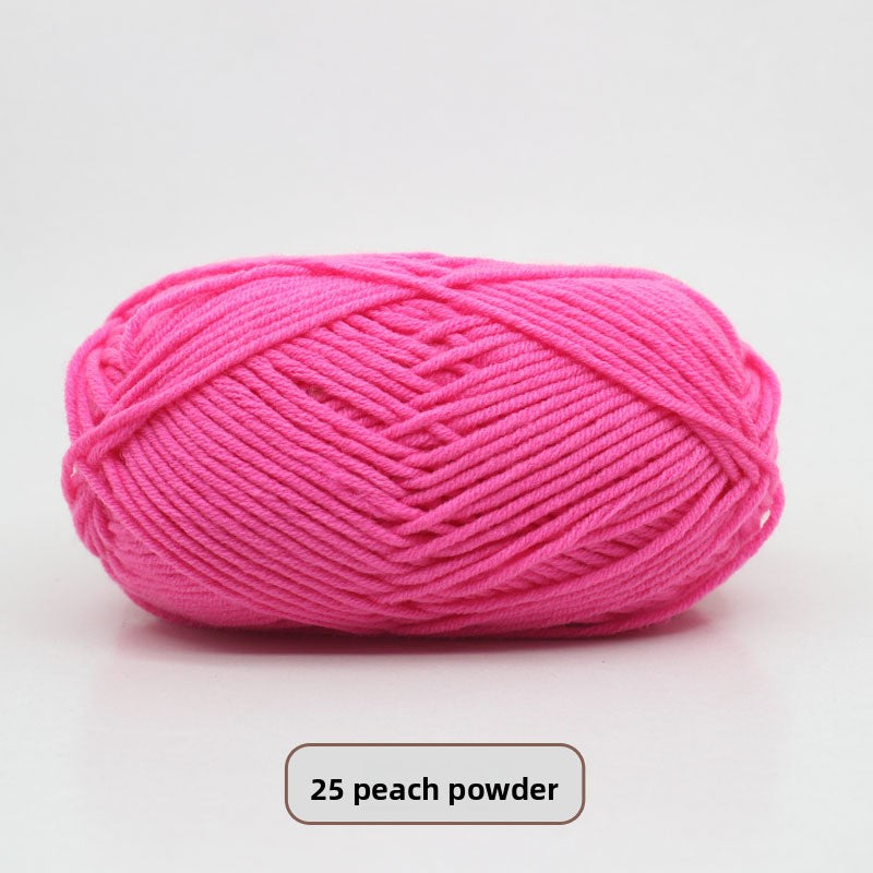 Five-Strand Milk Cotton Yarn for Knitting and DIY Crafts