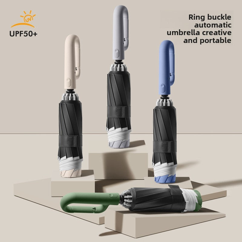 Fully automatic reverse buckle umbrella