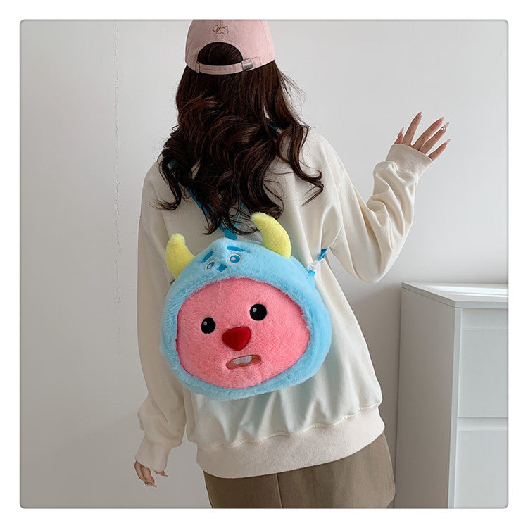 Cartoon Cute Bag Girl Plush Handheld Shoulder Bag
