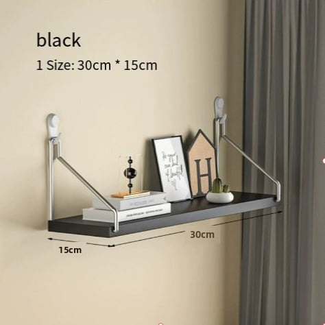 Punch-Free Wall Storage Rack Bedside Wall Hanging Partition Living Room Wall Projector Router Shelf Wall-Hanging Bookshelf