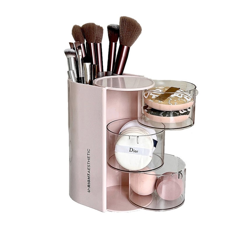 Powder puff storage box