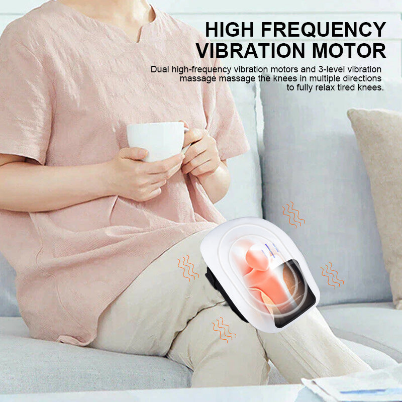Rechargeable Knee Massager with Vibration and Heat Therapy