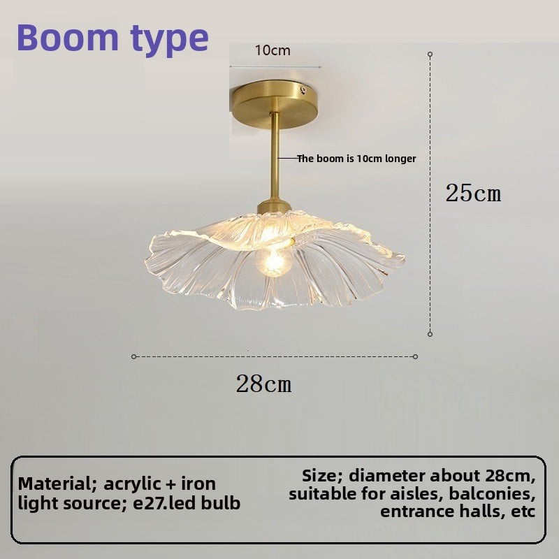 Lotus leaf led aisle light