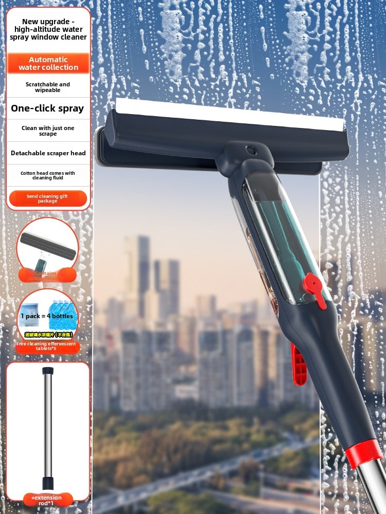 A household cleaning tool for cleaning glass