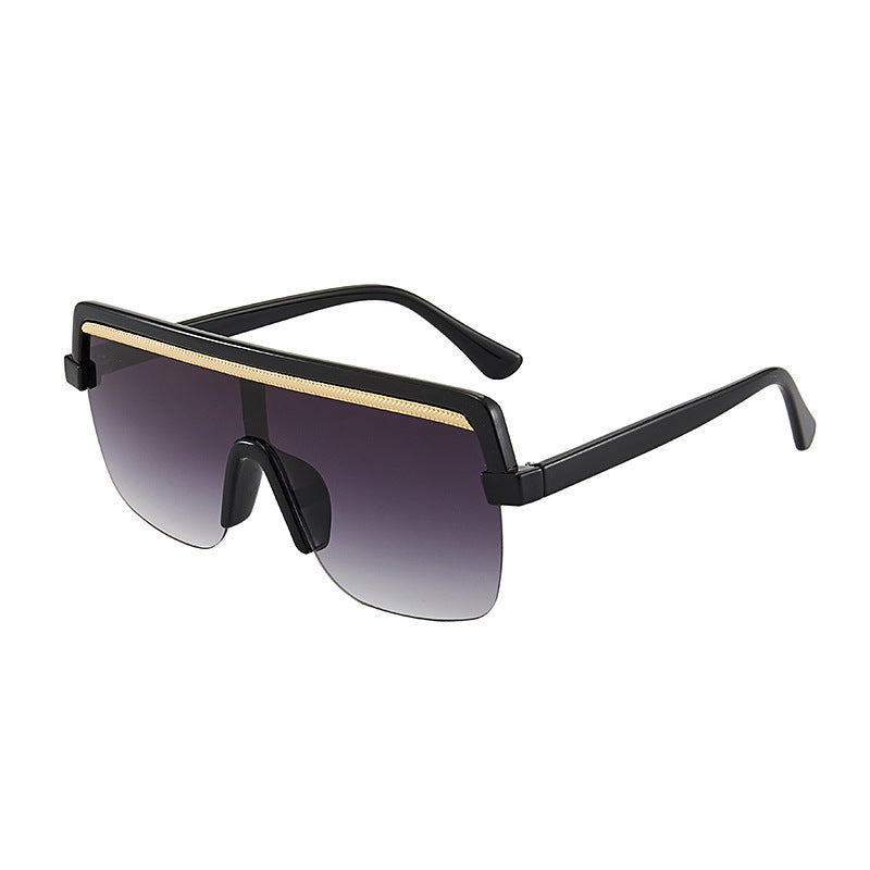 Large Frame One-Piece Sunglasses
