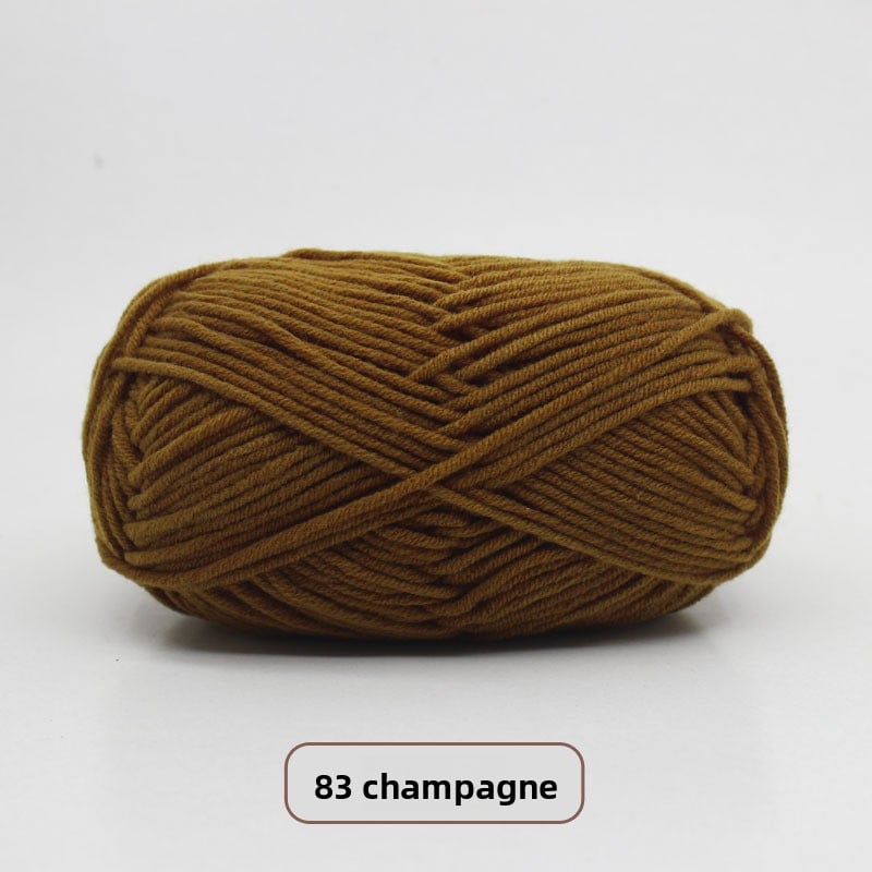 Five-Strand Milk Cotton Yarn for Knitting and DIY Crafts
