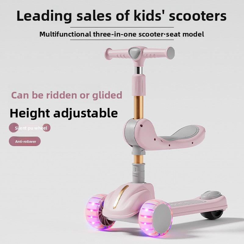 Children's three-in-one scooter