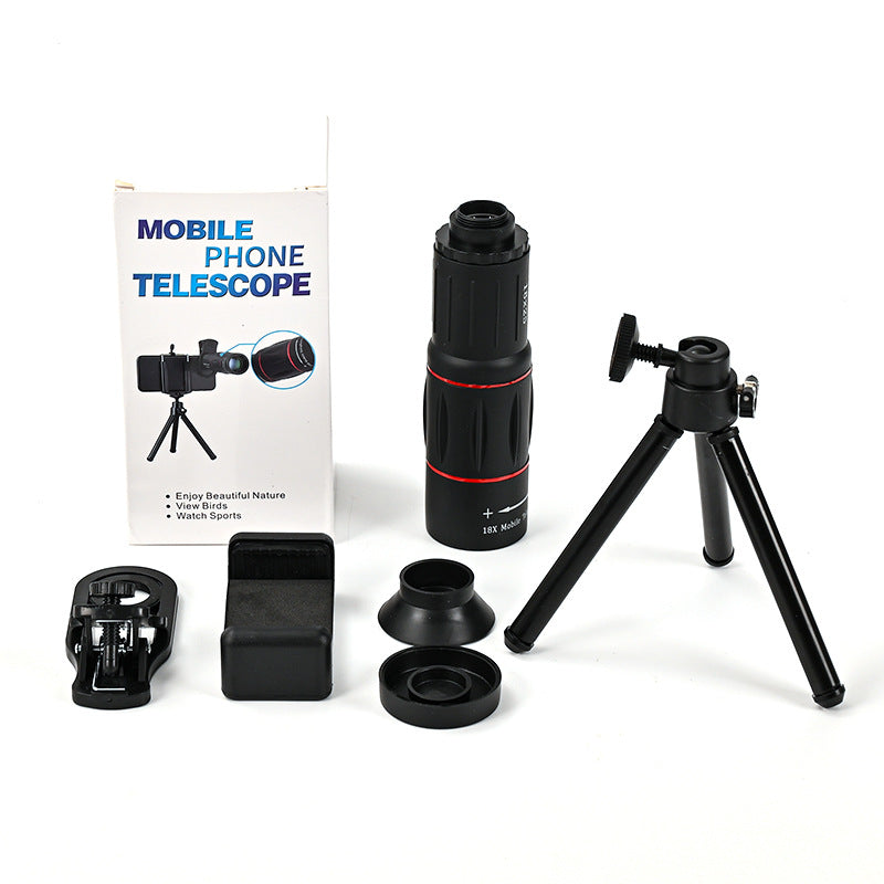 Outdoor 18x25 high-definition mobile phone lens