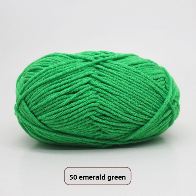 Five-Strand Milk Cotton Yarn for Knitting and DIY Crafts