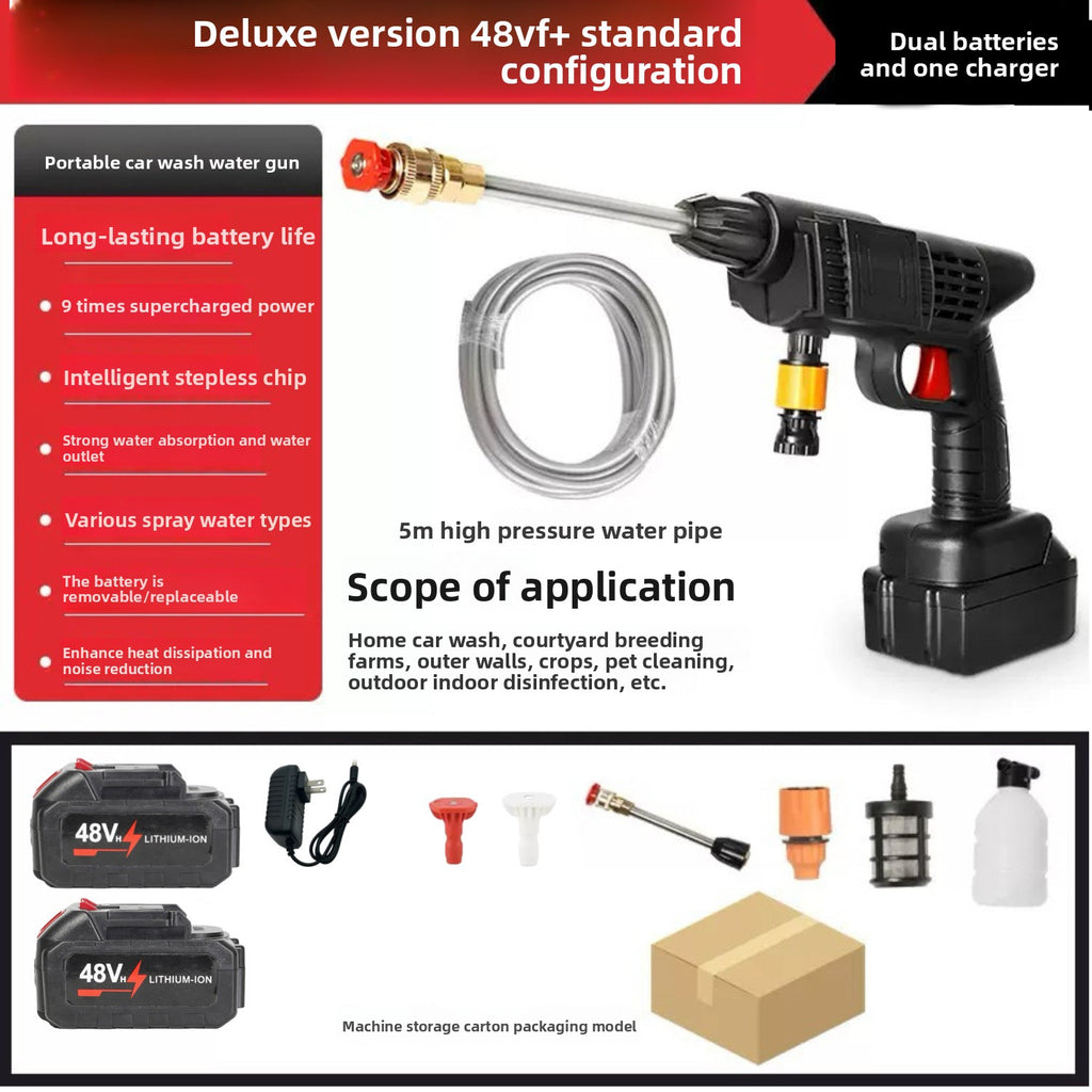 Wireless car washing machine high-pressure water gun