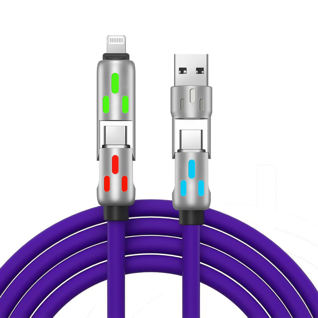 Four-in-One Super Fast Charging Data Cable