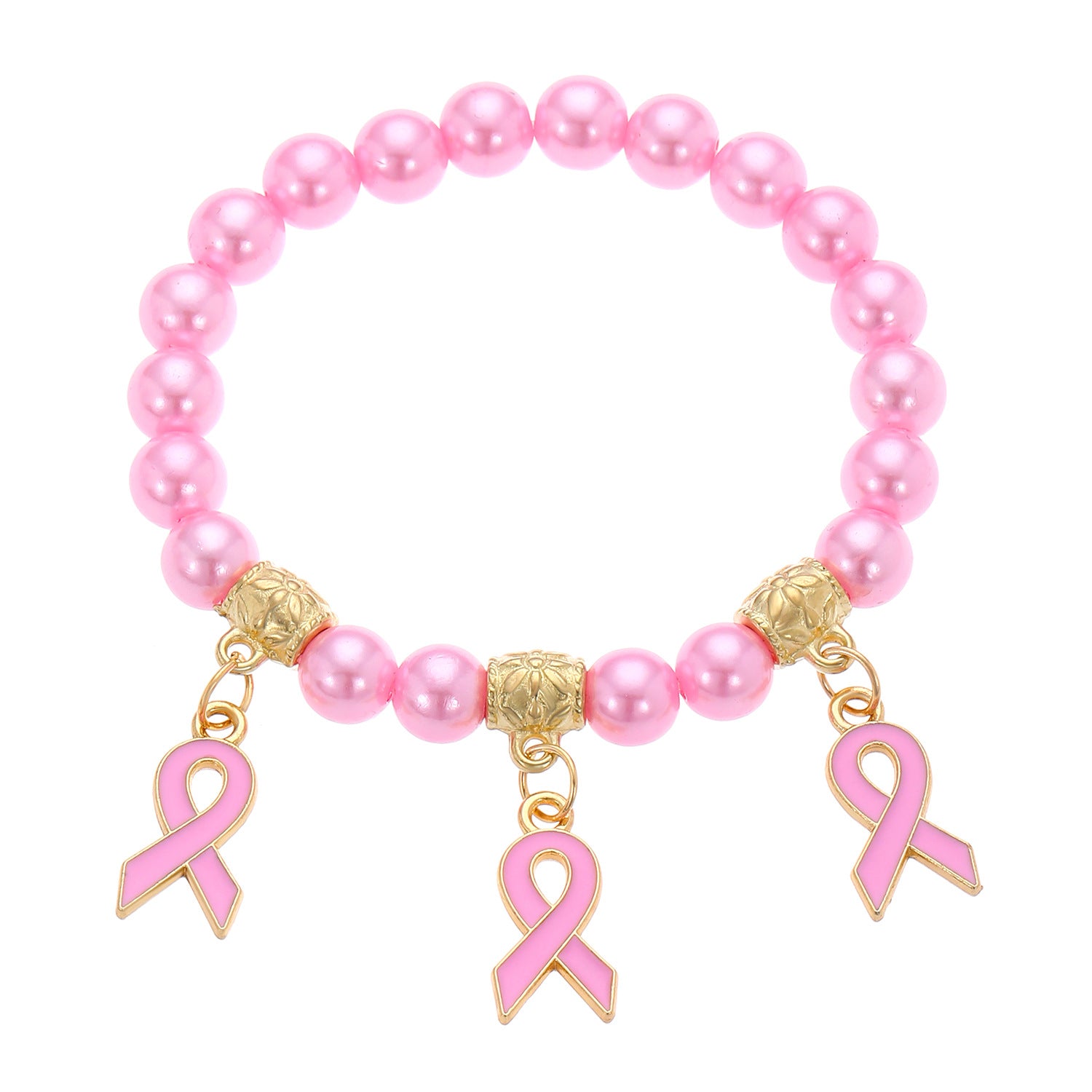 Breast cancer awareness necklace