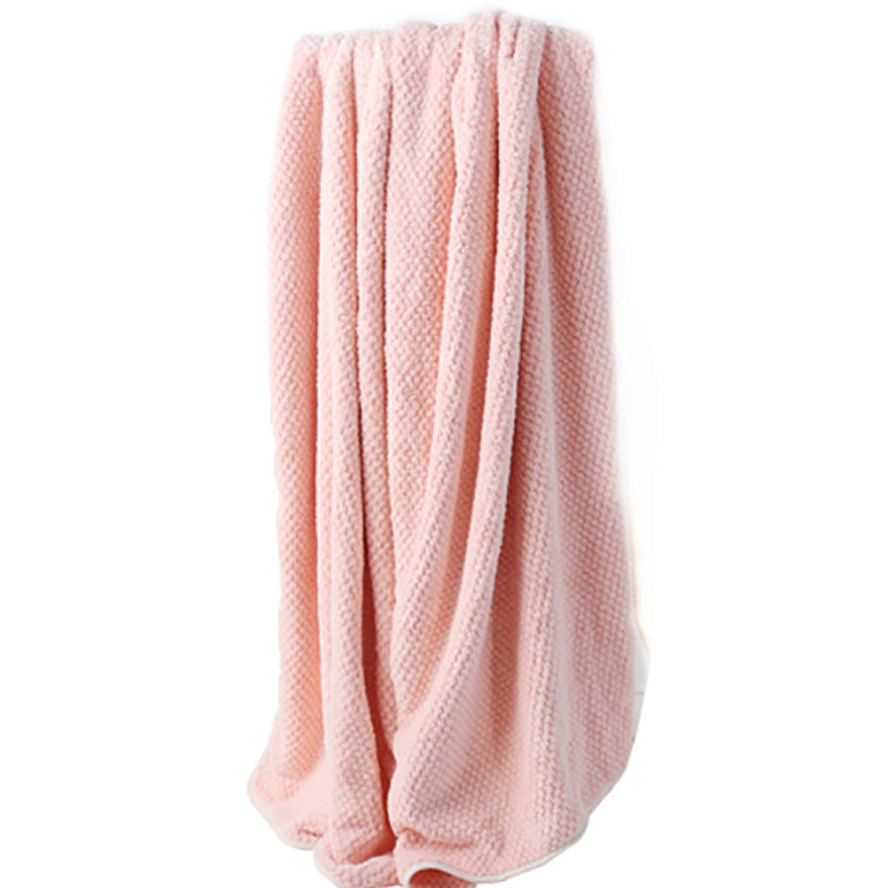 Extra-large absorbent non-shedding bath towel