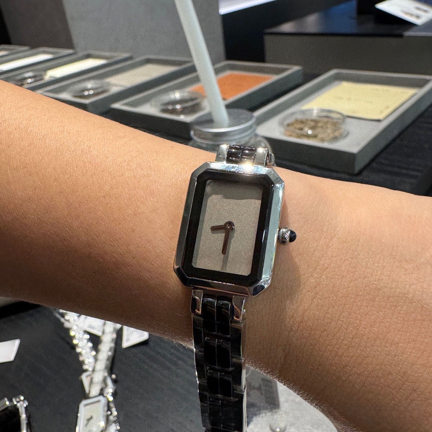 Elegant Ceramic Square Women's Watch