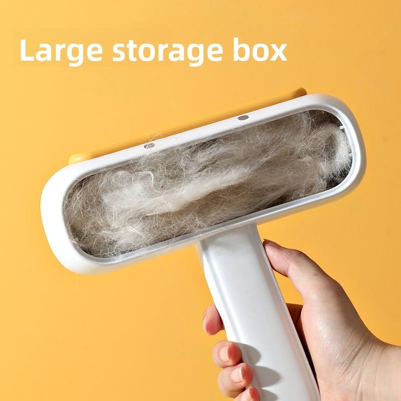 Pet grooming brush for removing hair