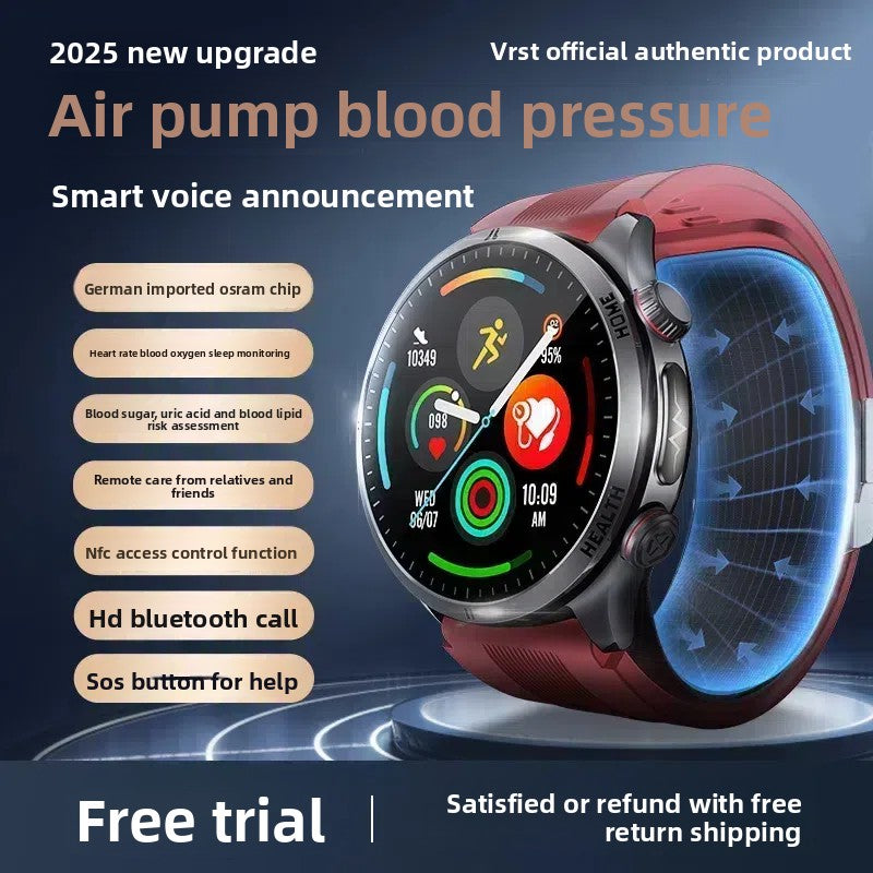 High-precision blood glucose watch for all-day health monitoring