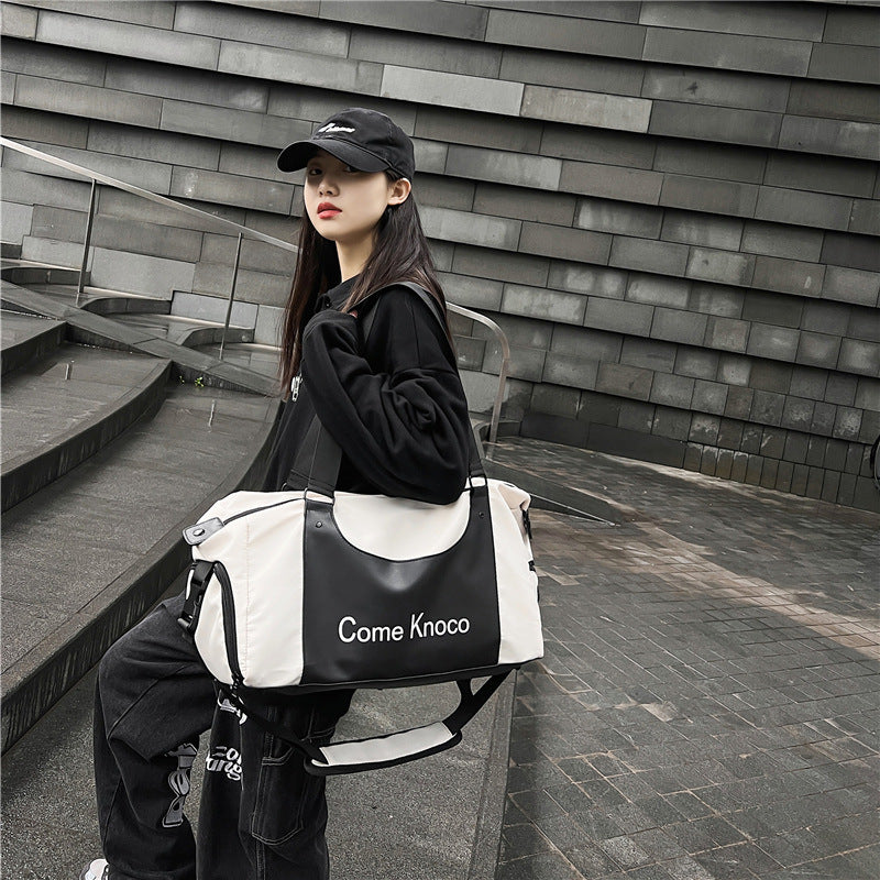 Fitness Bag with Wet-Dry Separation, Large-Capacity Storage, Swimming Bag, Sports Training Bag, Handheld Travel Duffle Bag