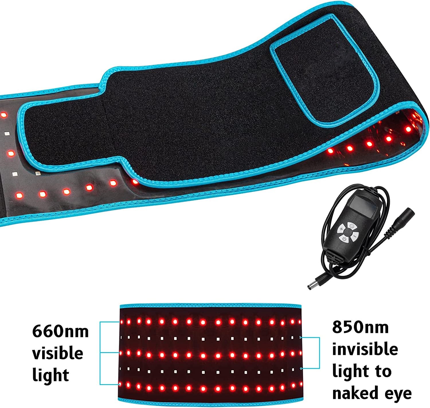 EMS Pulse Infrared Heating LED Therapy Massage Belt