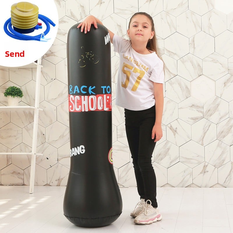 Inflatable fitness boxing column untoppleable figure