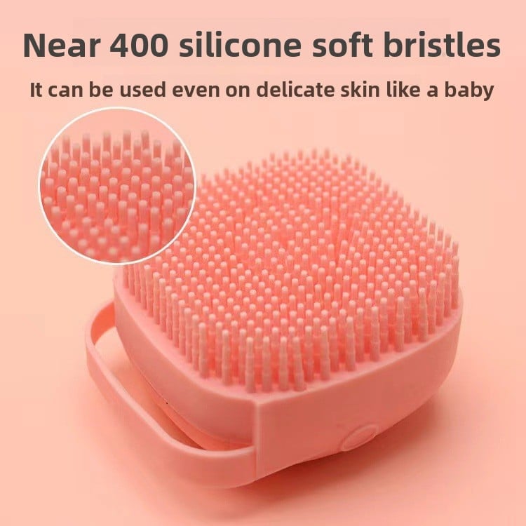 Pet silicone bath and massage brush