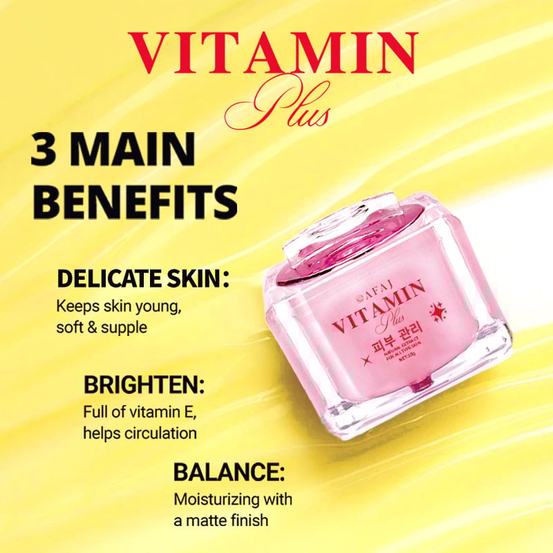 Vitamin beauty cream conceals blemishes