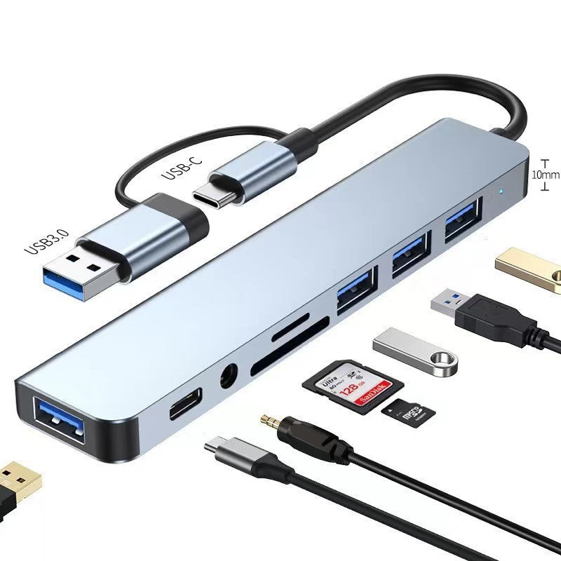 Dual-Head USB 3.0 Hub with Multiple Ports
