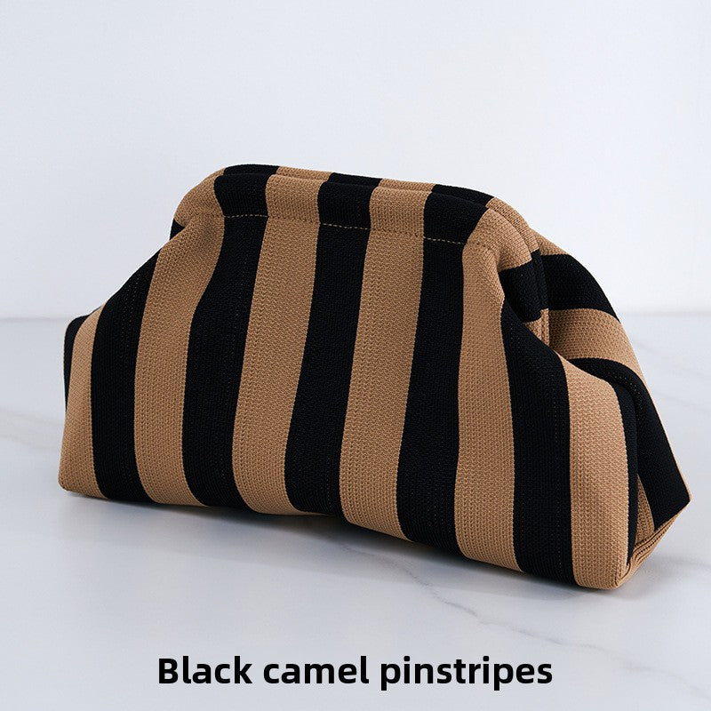 Ladies' striped beach bag