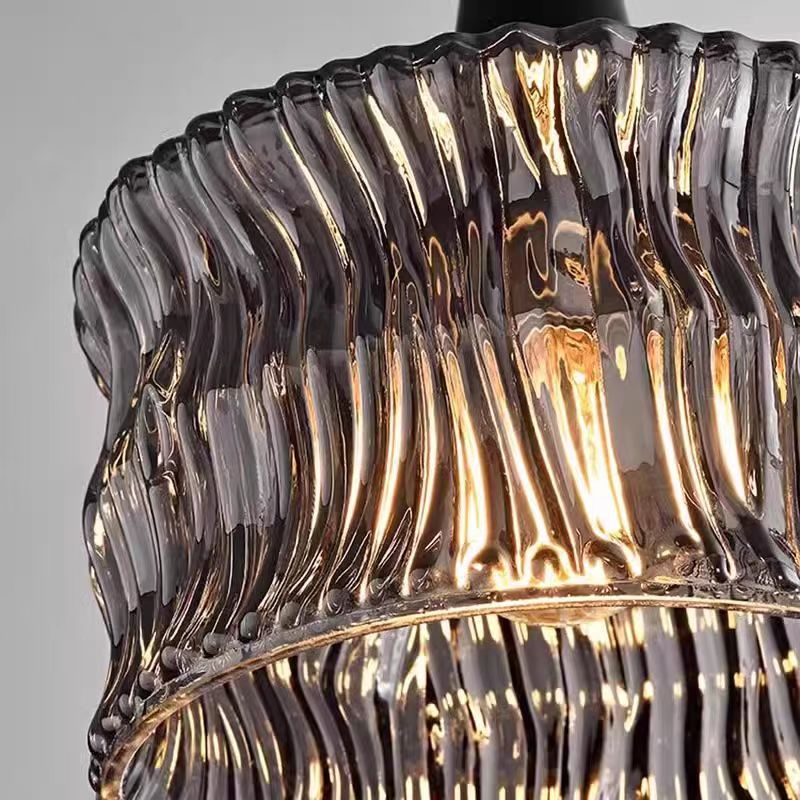 Modern and simple glass chandelier