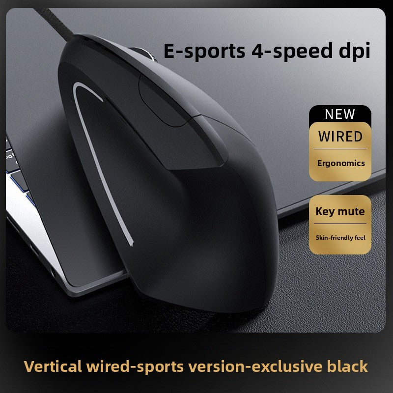 Ergonomic Silent Wireless Bluetooth Mouse with Luminous Feature