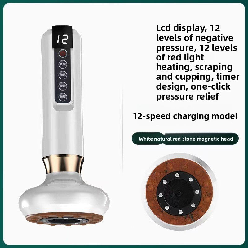 Electric Cupping Therapy Device with Adjustable Pressure and Heating