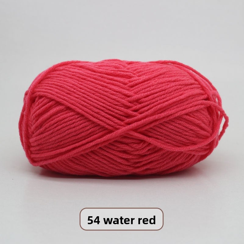 Five-Strand Milk Cotton Yarn for Knitting and DIY Crafts