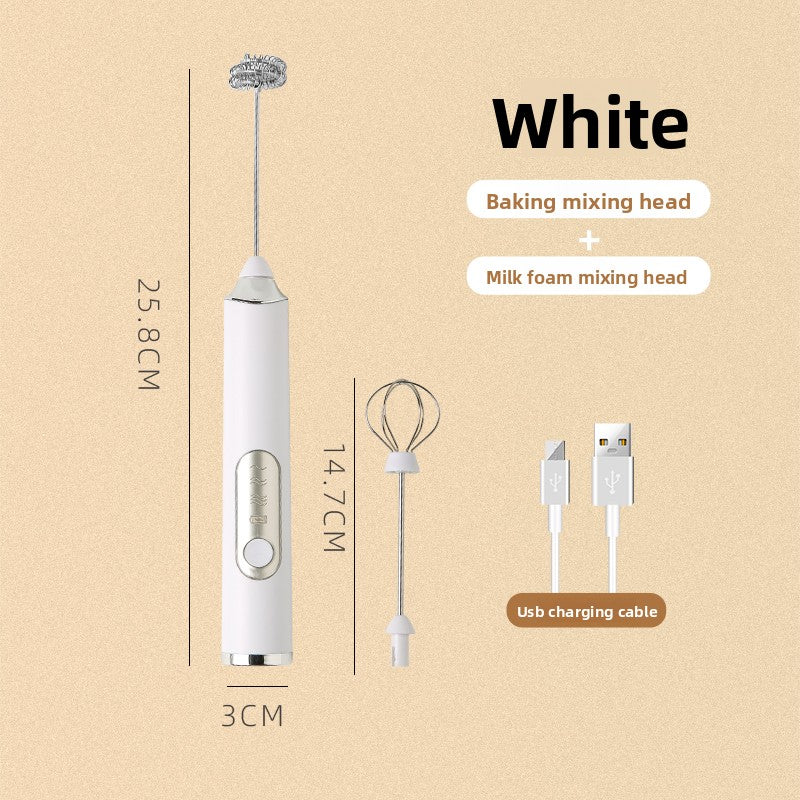 Coffee frother electric household rechargeable