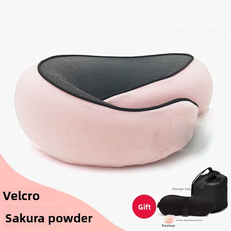 A U-shaped neck guard pillow that can be stored