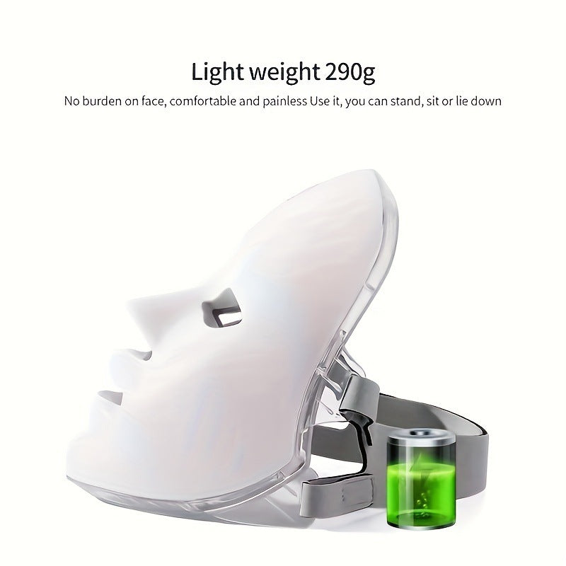 Beauty mask infrared LED facial treatment device
