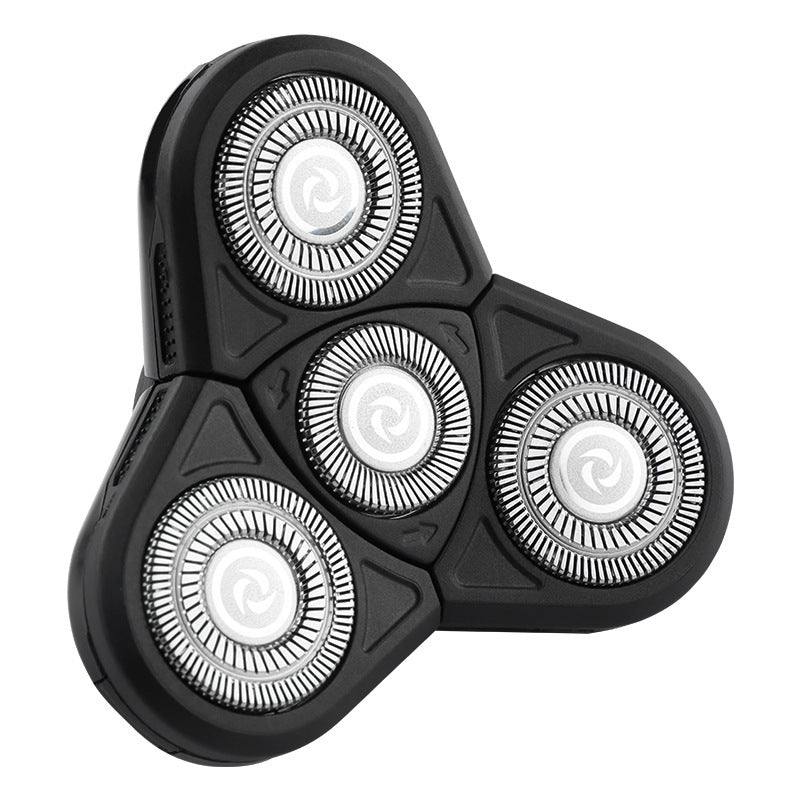 Cross-border electric shaver rotary washing shaving multi-head accessories floating IPX-grade bald razor