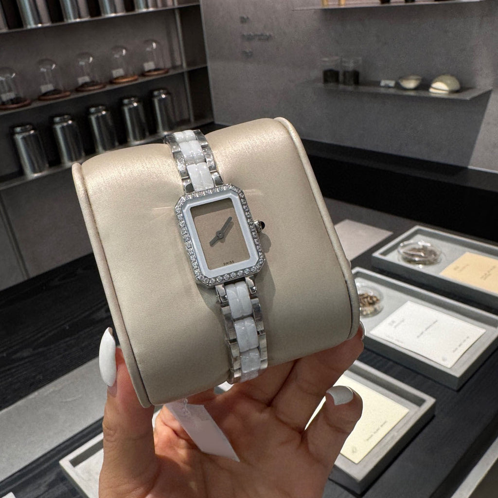 Elegant Ceramic Square Women's Watch