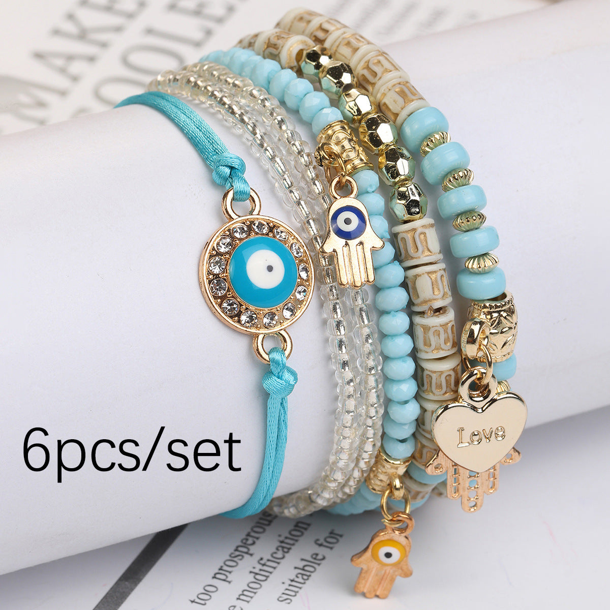 Adjustable woven rope bracelet