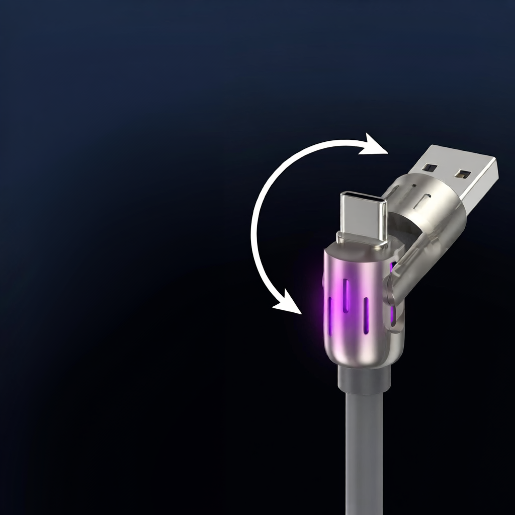 Four-in-One Super Fast Charging Data Cable