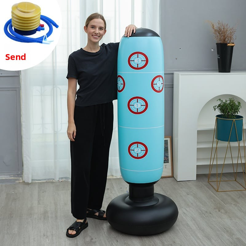 Inflatable fitness boxing column untoppleable figure