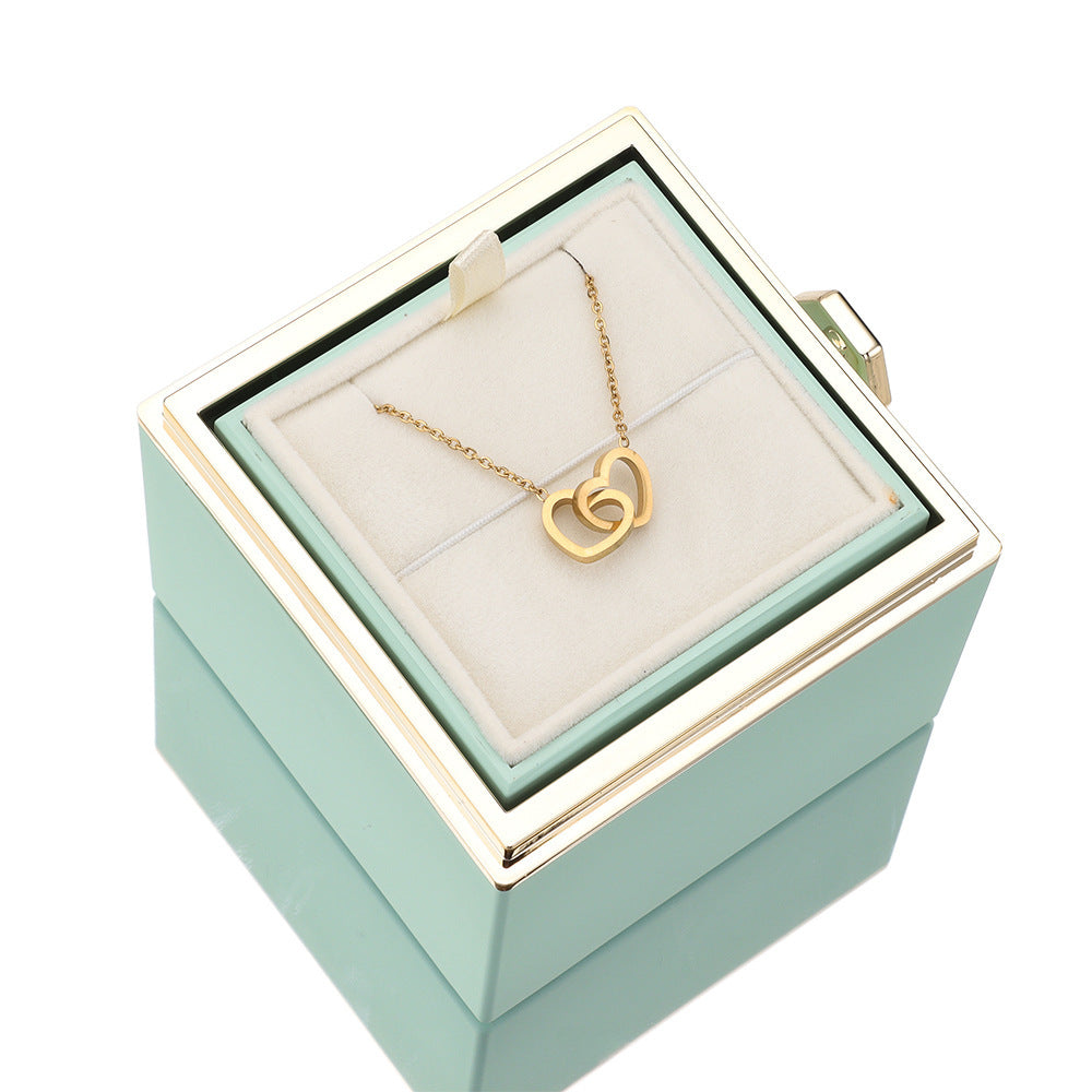A heart-engraved necklace