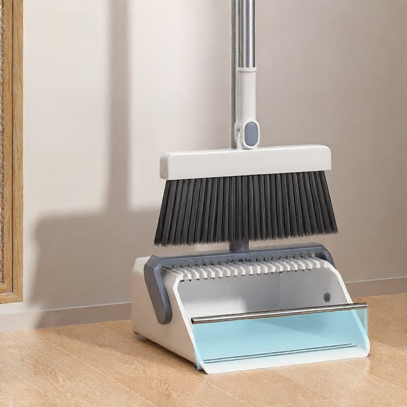 Household foldable broom and dustpan