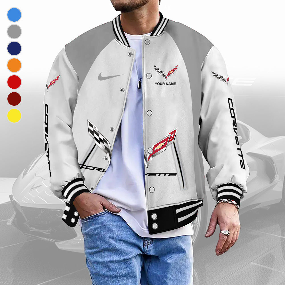 Standing collar baseball jacket