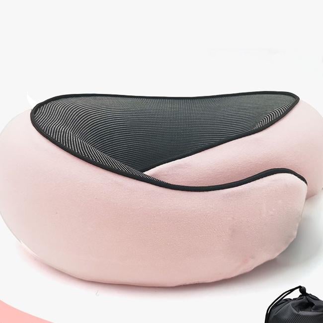 A U-shaped neck guard pillow that can be stored