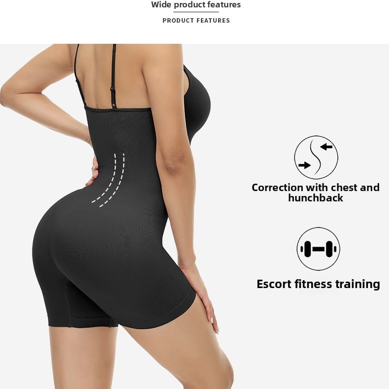 high elastic open body shaping garment