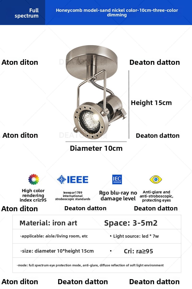 Ceiling-mounted spotlights