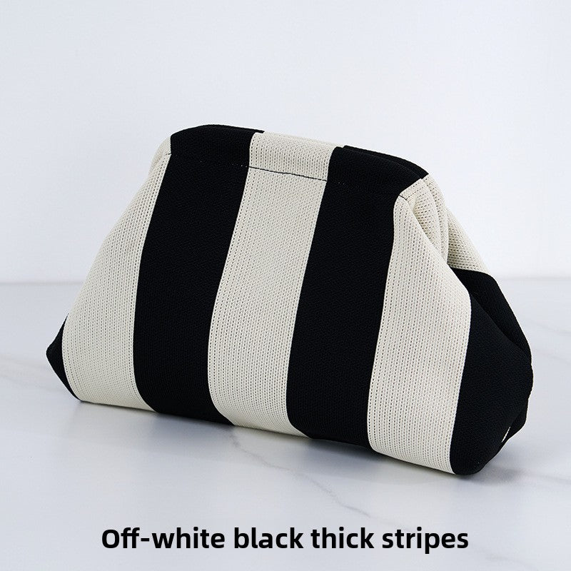 Ladies' striped beach bag