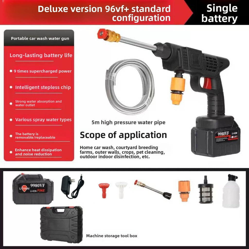 Wireless car washing machine high-pressure water gun