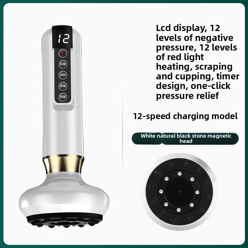 Electric Cupping Therapy Device with Adjustable Pressure and Heating