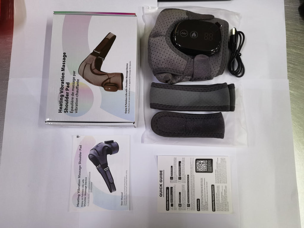 Electric heating massage shoulder support