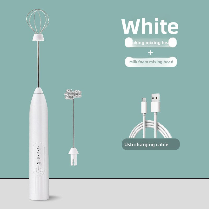 Electric Milk Frother Handheld Whisk for Coffee